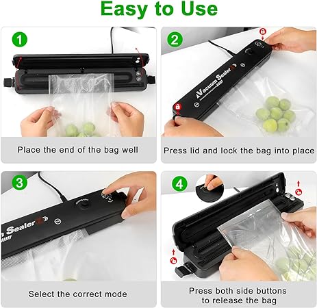 2-in-1 Smart Vacuum Sealer Machine ( 20 Free Vacuum Bags )