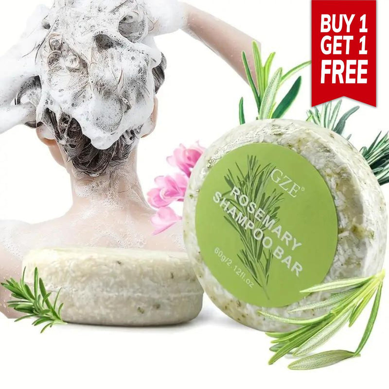 Rosemary Oil Miracle Shampoo Bar for Hair Growth - (Buy 1 Get 1 Free🔥)