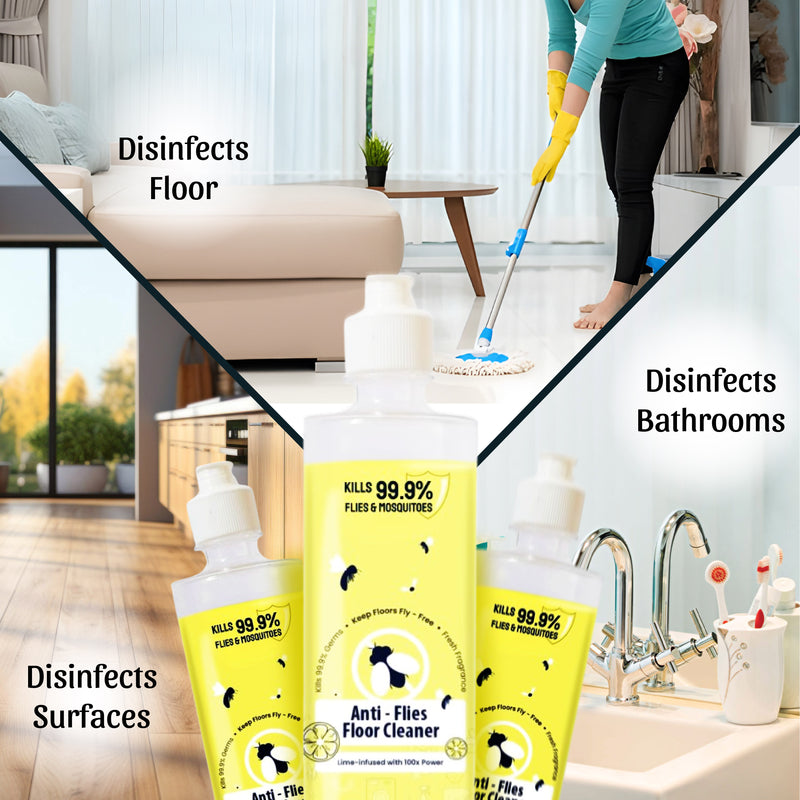 Anti-Flies Floor Cleaner (Ants & Flies Repellent, Child Safe, Pet Safe)