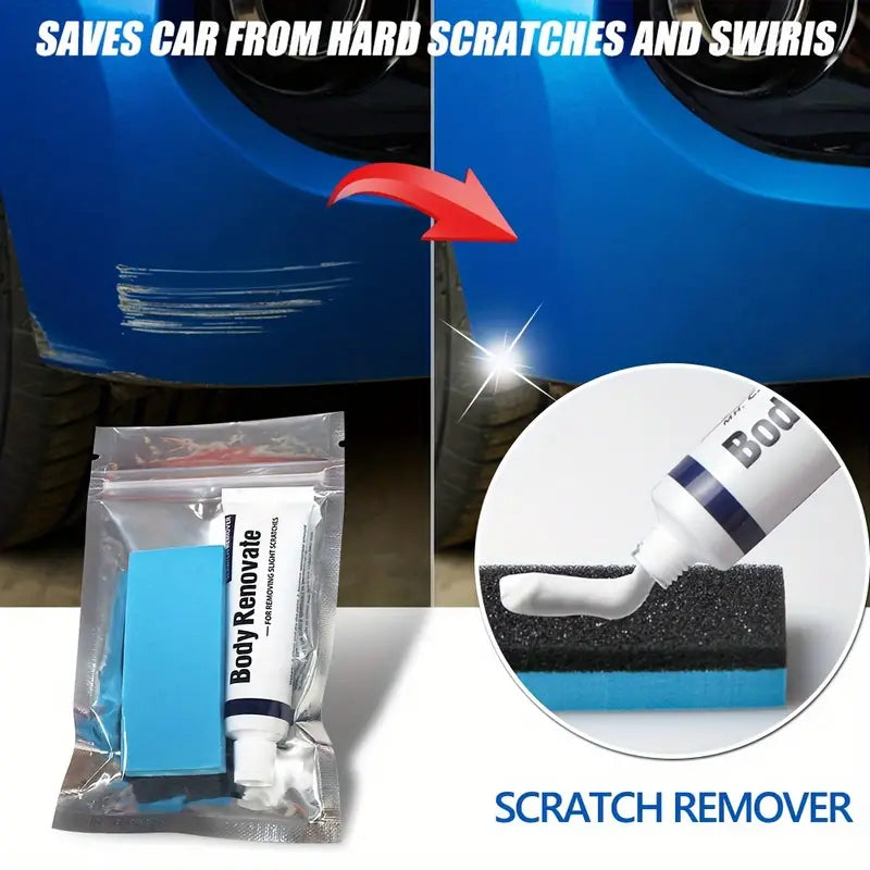 Car Scratch Remover Cream with Free Sponge | Anti-Scratch Solution for Vehicles