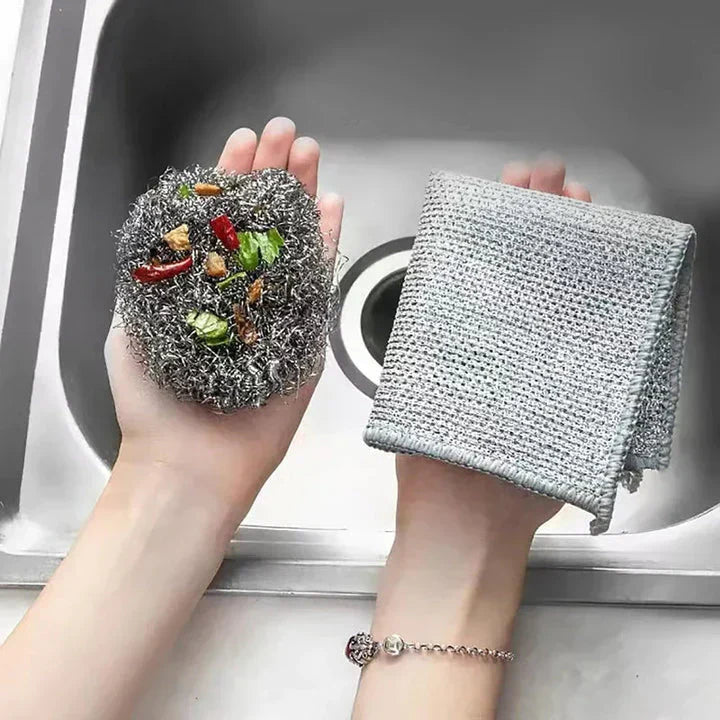 Multifunctional Non-Scratch Wire Dish Cloth | 🔥 Buy 5 Get 5 Free - Only For Today 🔥