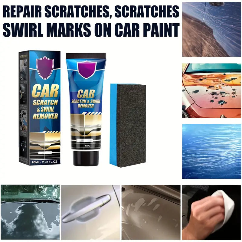 Instant Car Scratch Repair Cream - Ultimate Paint Restoration & Shine Enhancer