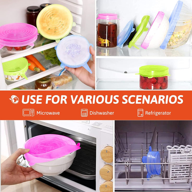 Multipurpose Silicone Lid - Reusable & Microwave Safe 🔥Hot Sale - Buy 6 Get 6 FREE 🔥